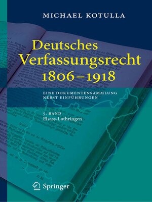 cover image of Deutsches Verfassungsrecht 1806--1918